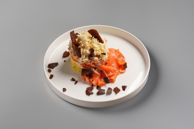 Фото Мимоза с сёмгой